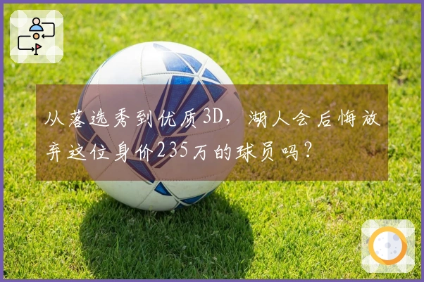 从落选秀到优质3D，湖人会后悔放弃这位身价235万的球员吗？